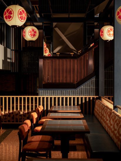 Genso restaurant at Hong Kong's Sha Tin Racecourse, designed by Joyce Wang Studio