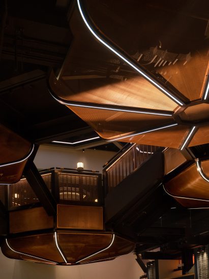 Genso restaurant at Hong Kong's Sha Tin Racecourse, designed by Joyce Wang Studio