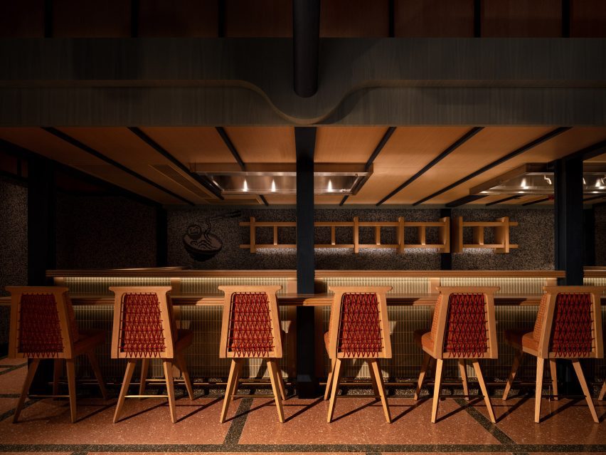 Genso restaurant at Hong Kong's Sha Tin Racecourse, designed by Joyce Wang Studio