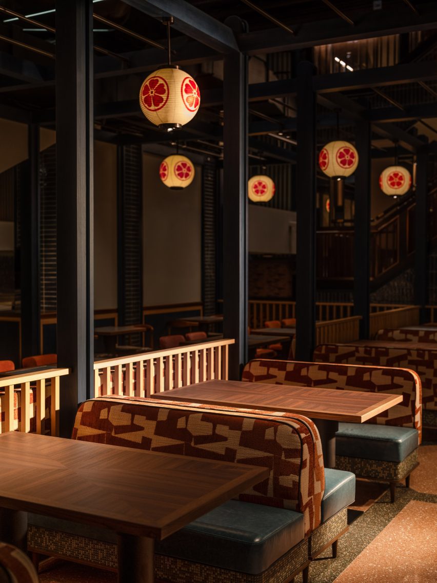 Genso restaurant at Hong Kong's Sha Tin Racecourse, designed by Joyce Wang Studio