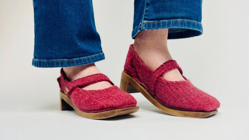 image of a person wearing red shoes