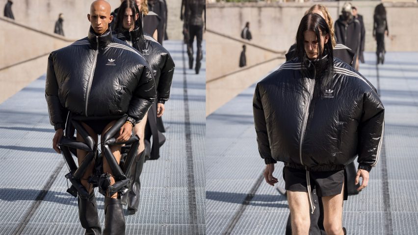 Rick Owens x Adidas ClimaCool SS27 collection inflatable tracksuits
