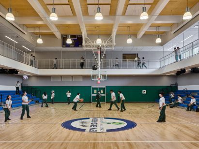 Martin Hopp timber school in Hempstead, New York