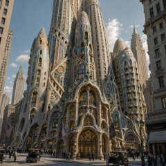 Thierry Lechanteur AI-generated image of Antoni Gaudí hotel