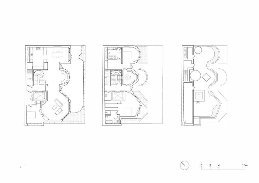 Floor plan of House on a Hill by David Kohn Architects
