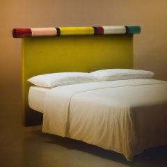 Rosary headboard by India Mahdavi for Bolzan