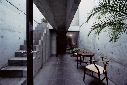 Azuma House by Tadao Ando (1976), captured by Mitsumasa Fujitsuka in 1978