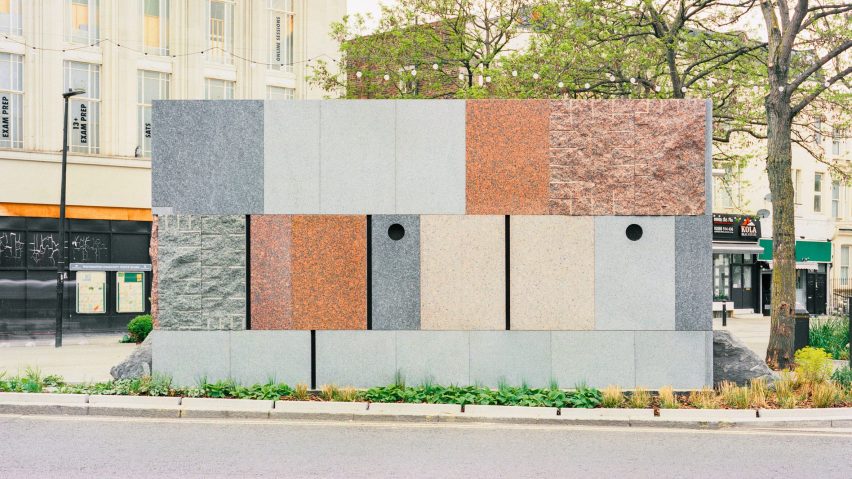 Studio Weave creates stone toilet block in London to "express democracy", comments update