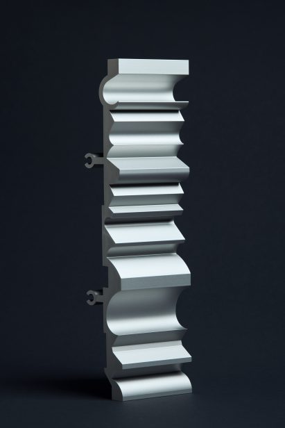 Extruded aluminium brick