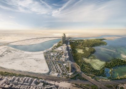 visualisation of an urban design project on a waterfront