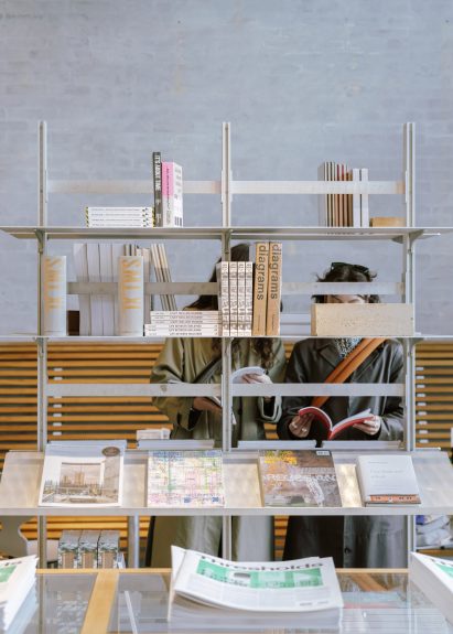 Architecture bookshop in Cobe's Copenhagen studio by Nikolaj Mentze