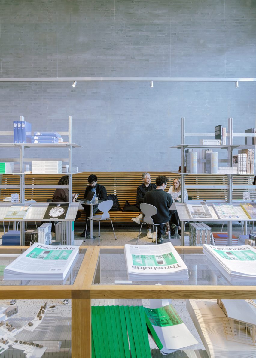 Architecture bookshop in Cobe's Copenhagen studio by Nikolaj Mentze