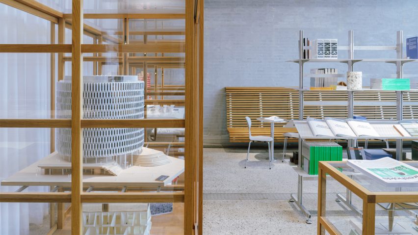 Architecture bookshop in Cobe's Copenhagen studio