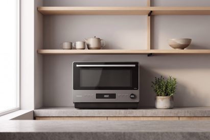 Panasonic Japanese Microwave NN-SF57RM on counter