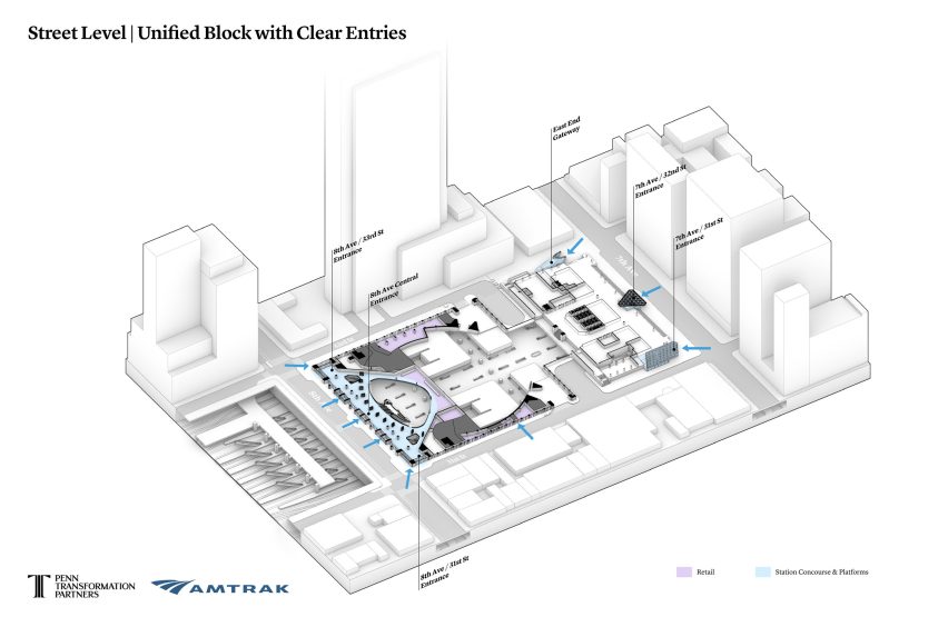 PAU Penn Station designs June 2026