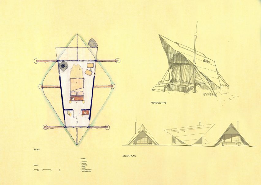 Plan, Perspective and Elevations for PC3 by Casey Brown Architecture in New South Wales