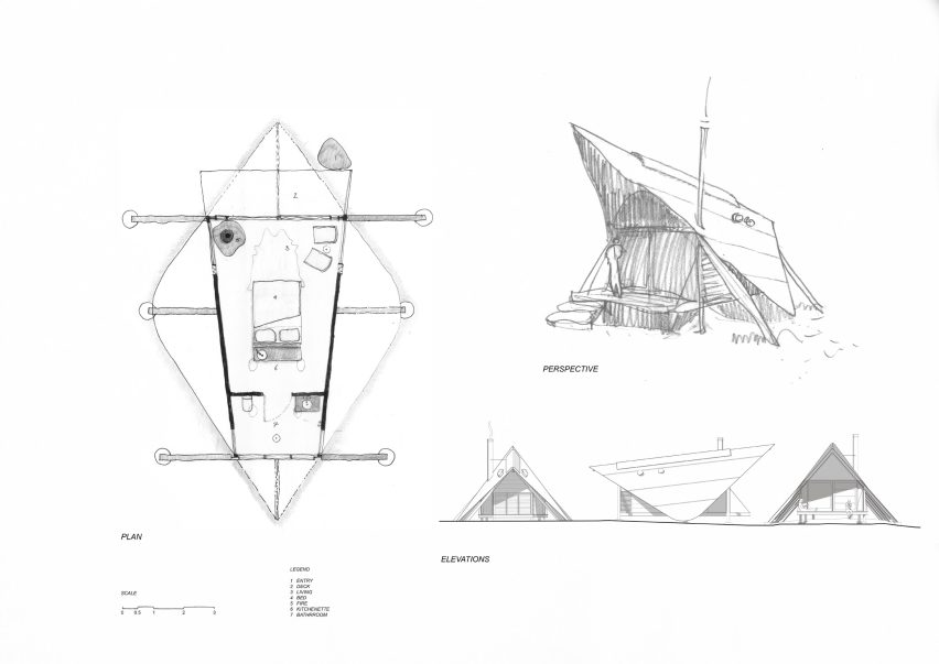 Plan, Perspective and Elevations for PC3 by Casey Brown Architecture in New South Wales