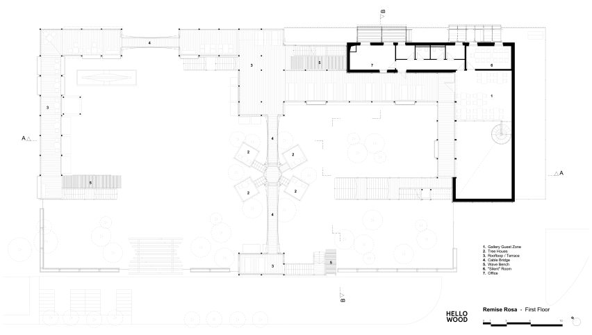 Remise Rosa Hello Wood first floor plan