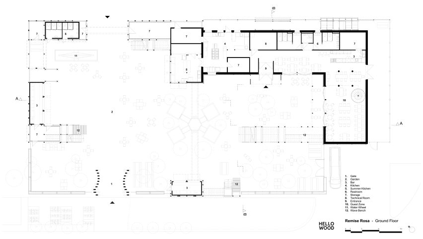 Remise Rosa Hello Wood ground floor plan