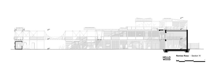 Remise Rosa Hello Wood section