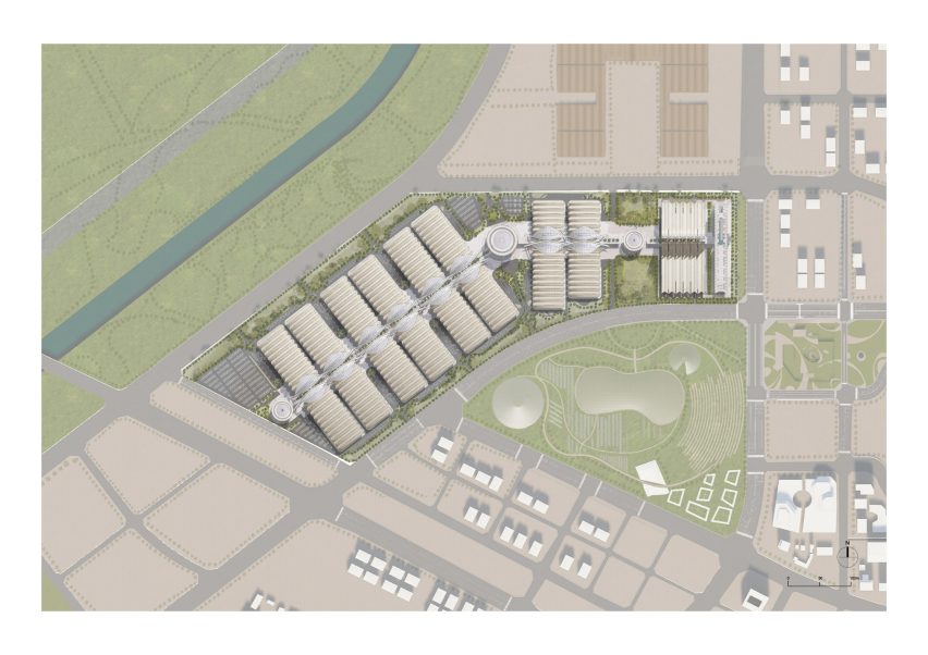 Central China International Convention and Exhibition Centre site plan by RSHP