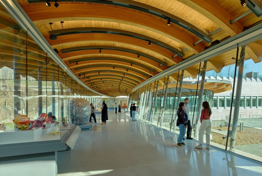 The new structures were made using timber structures