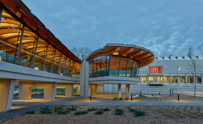 ts design takes cues from the surrounding naturalism
