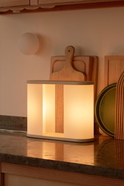 Solaris lamp by Sol Rybakken Kallin for Blond in kitchen