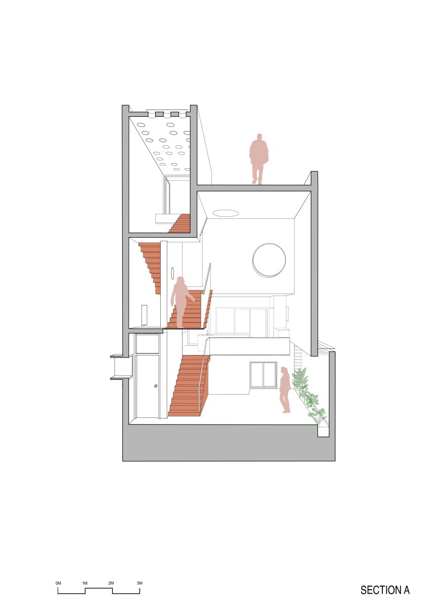Splitscape Residence by SpaceDNA section