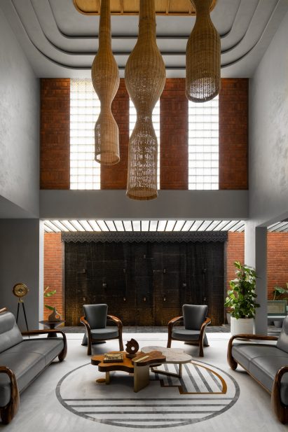 Double-height living room