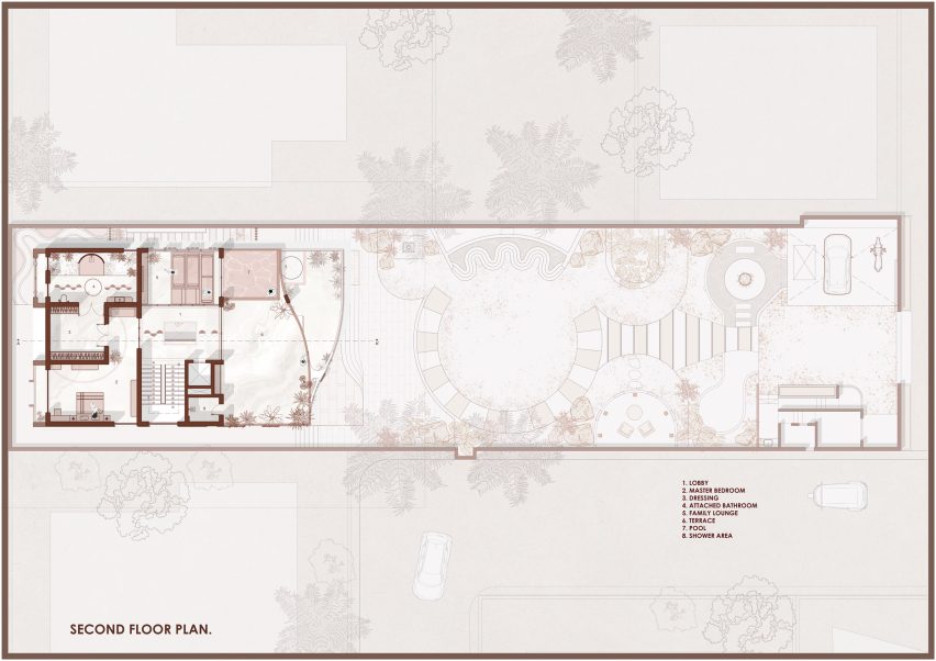 Second floor plan of The Anthill by Kaushal Tatiya Architects