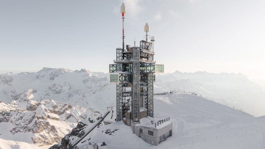 Herzog & de Meuron transforms mountain antenna tower into "iconic sculpture" comments update