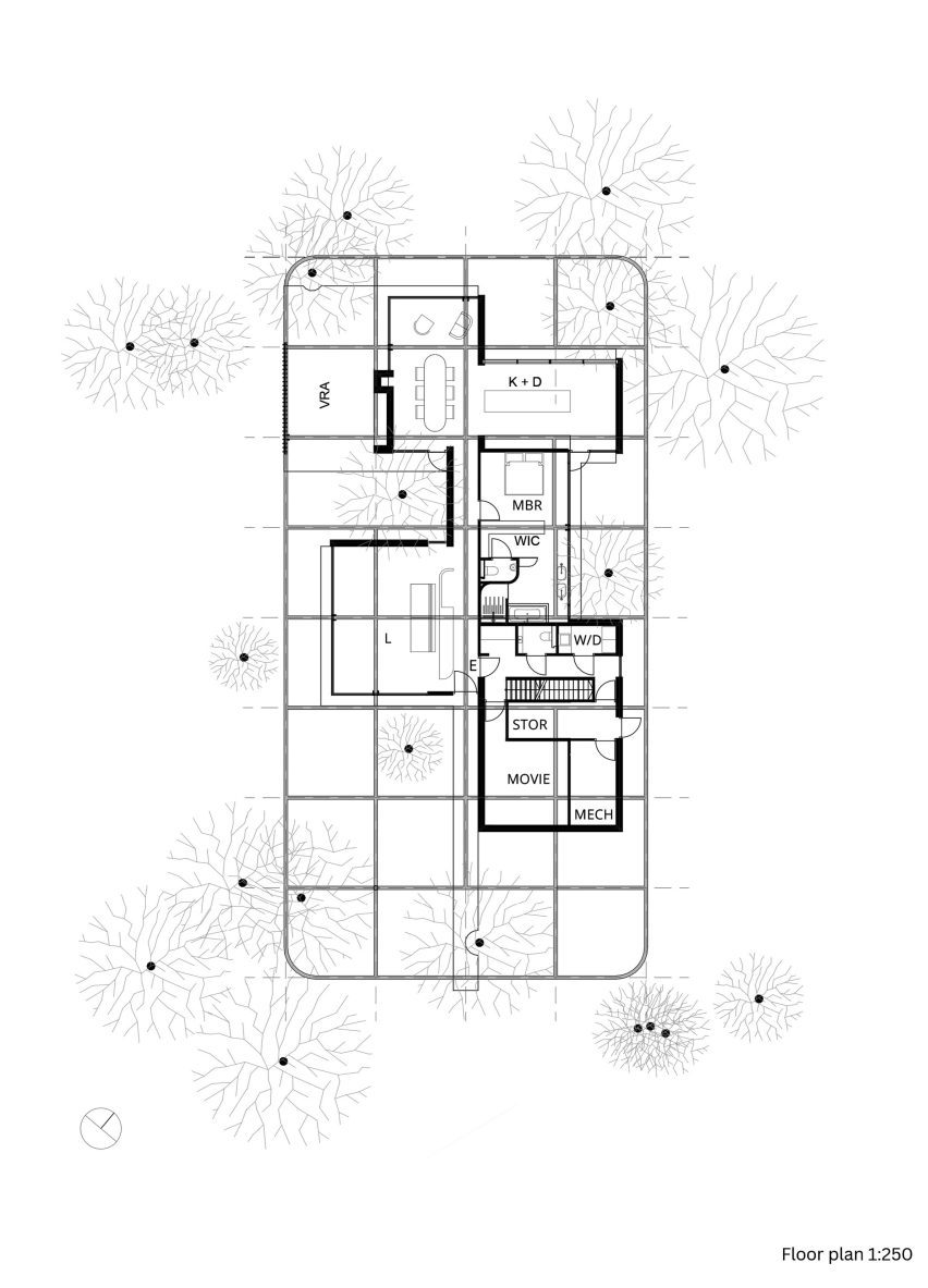 Plan of Forest Villa MB by Tom Kneepkens