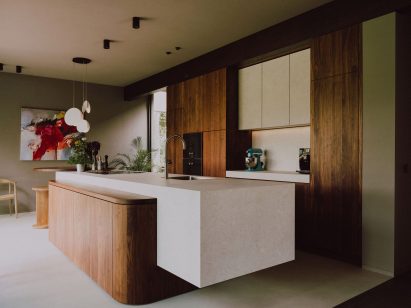 Kitchen interior at Forest Villa MB by Tom Kneepkens