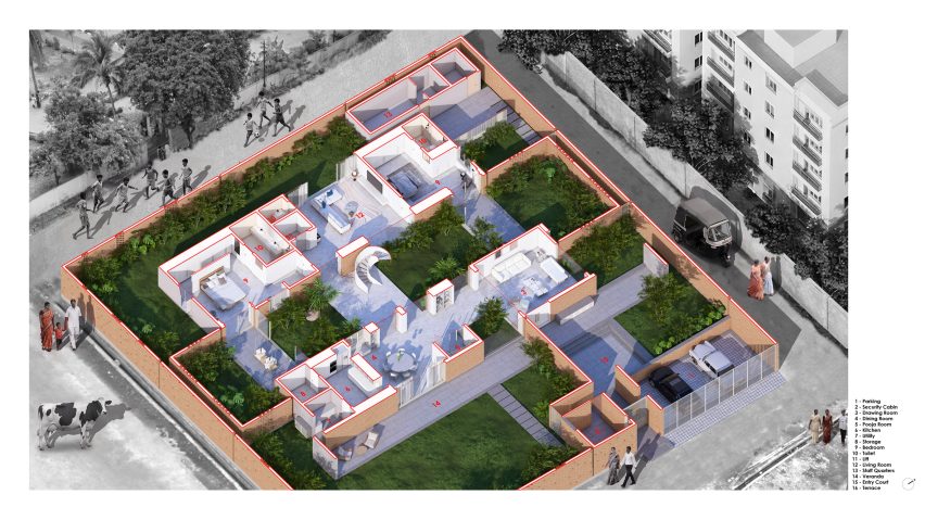 Plan of Twilight House by Spacefiction Studio