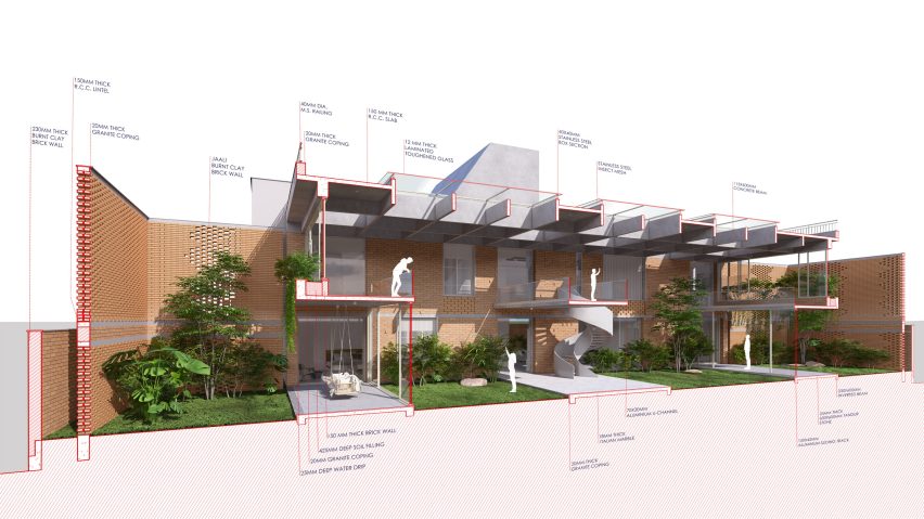 Section of Twilight House by Spacefiction Studio