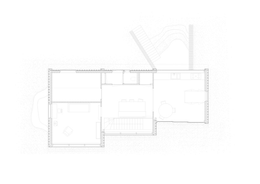 Plan of House on a Dune by Unknown Architects