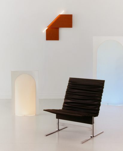 Black chair by Laerke Ryom