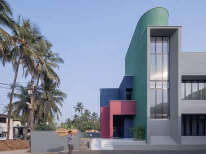 The facade of Villa Corsica by Neel Buddhadev