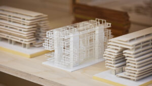 Photo of a model at the Herzog & de Meuron: In Focus exhibition
