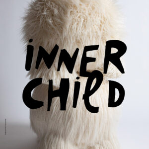 Photo of textured design object with text overlay