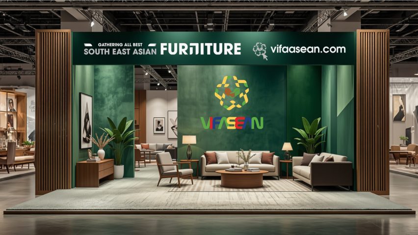 Photo of VIFA ASEAN display with text overlay