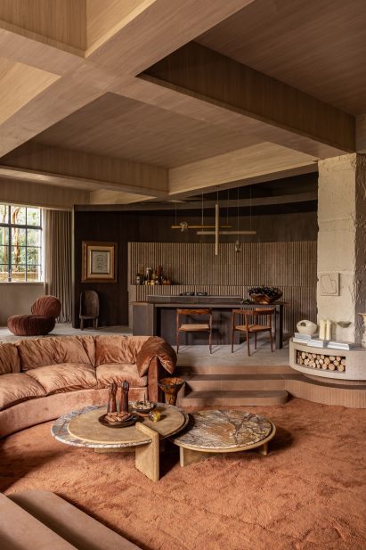 Suite Arquitetos' furniture paired with works by other Brazilian designers and artists