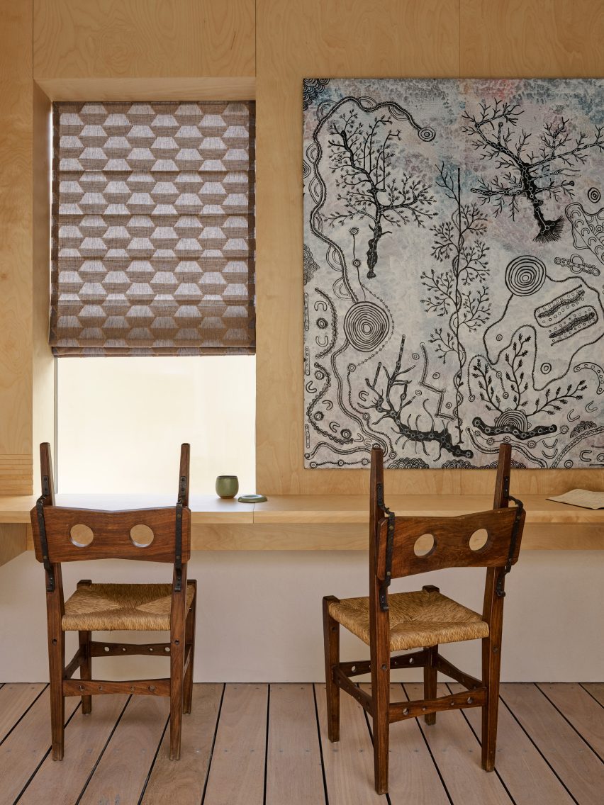 co-working desks in Cinderella House by YSG Studio in Redfern Sydney