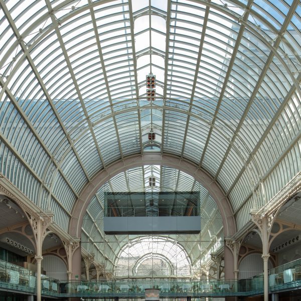 Interior view of the Paul Hamlyn Hall at the Royal Opera House in London