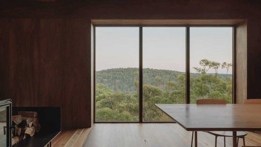Interior living room view of EA House by Bokey Grant