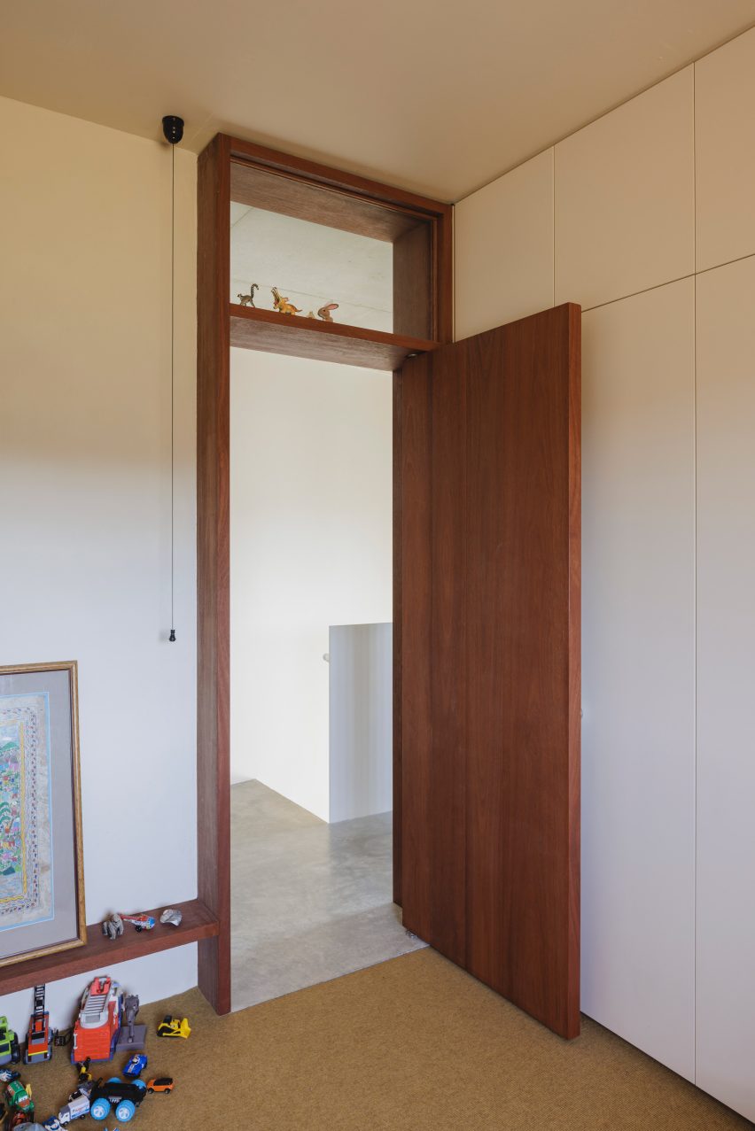 bright bedroom of EA House by Bokey Grant