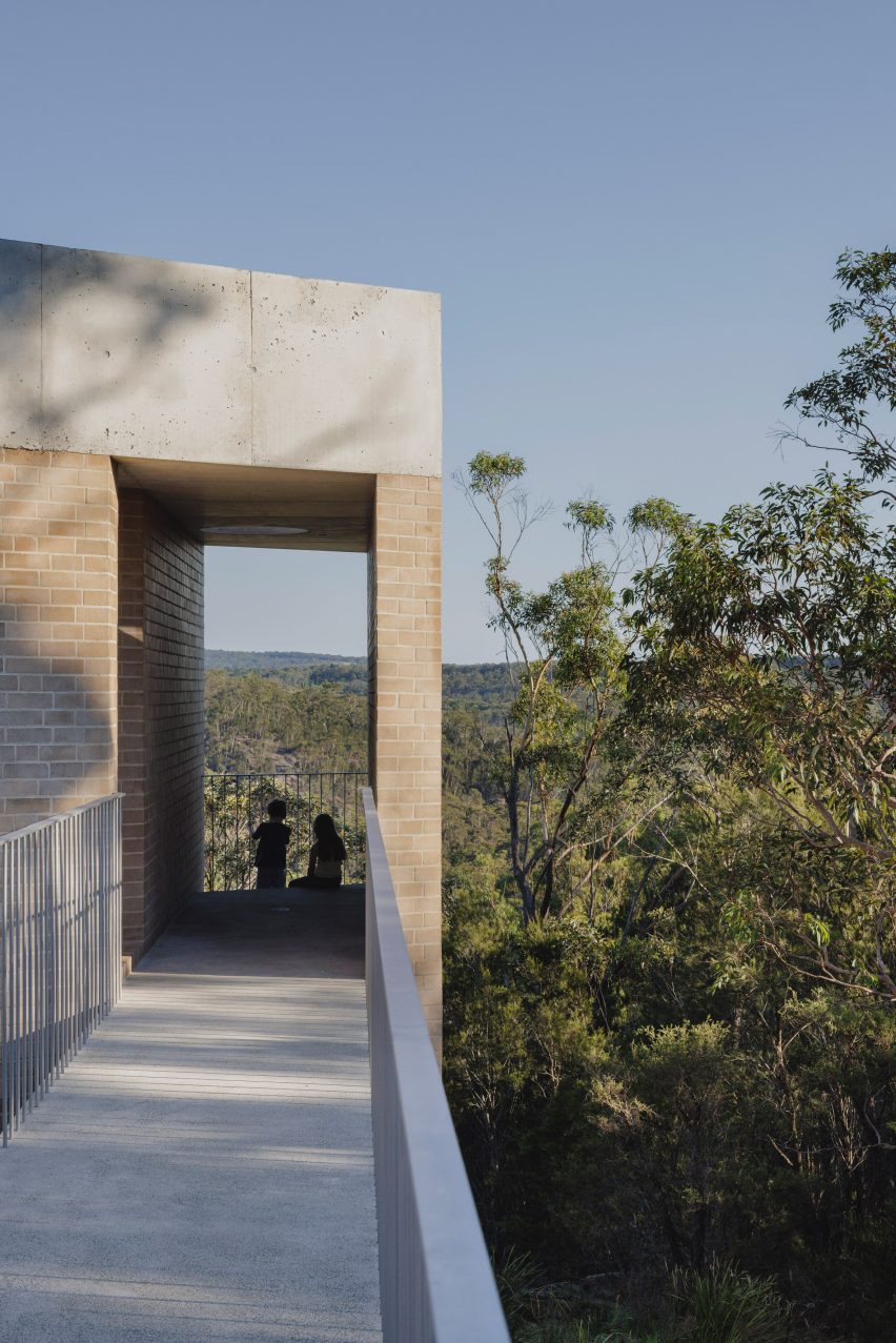 bridge leading inside EA House by Bokey Grant