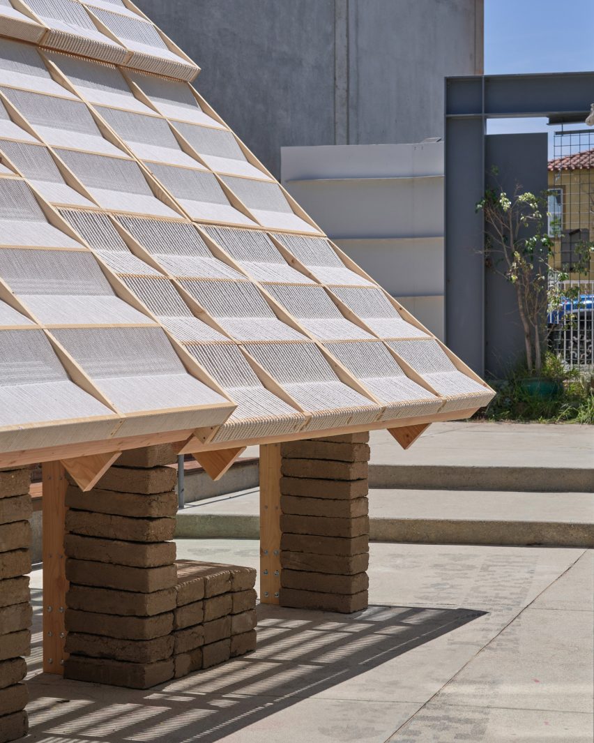 Earthen Comforts shade pavilion