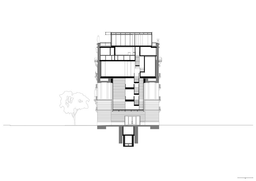 Section of Faro Santander museum by David Chipperfield Architects